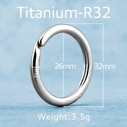 Real Titanium Alloy Key Rings Keychains Square Octagon Pendant  Buckle  Man Car Keychain for Male Creativity Gift Wholesale