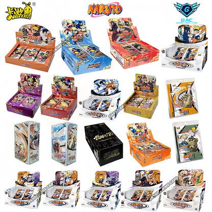 KAYOU Genuine Naruto Cards T2W9 T4W8 Booster Box Anime TCG Rare SE BP CR MR Ninja World Fight Chapter Collection Kids Toy Gift
