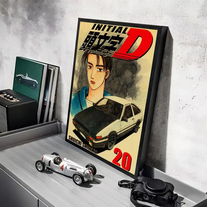 Initial D Car Wall Art