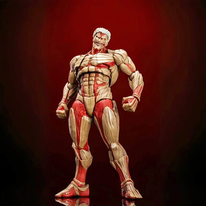 Hot Kaiyodo Attack on Titan Armored Titan Revoltech Yamaguchi Anime Action Figures Figurine Ko Joint Movable Model Toys Gifts