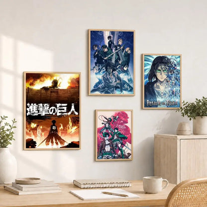 Levi Ackerman Attack On Titan Poster Water Proof Paper Print Room Decor Stickers Art Wall Decor Living Room