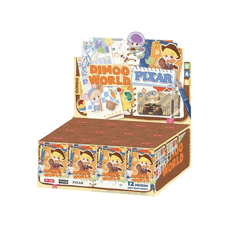 POP MART DIMOO WORLD PIXAR Series Blind Box Doll Guess Bag Toys Mystery Box Desktop Ornaments Collection Anime Action Figure