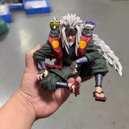 13.5cm Anime Jiraiya Double Headed Statue Action Figure Periphery Model Toy Ornament Desktop Collection Decoration Birthday Gift