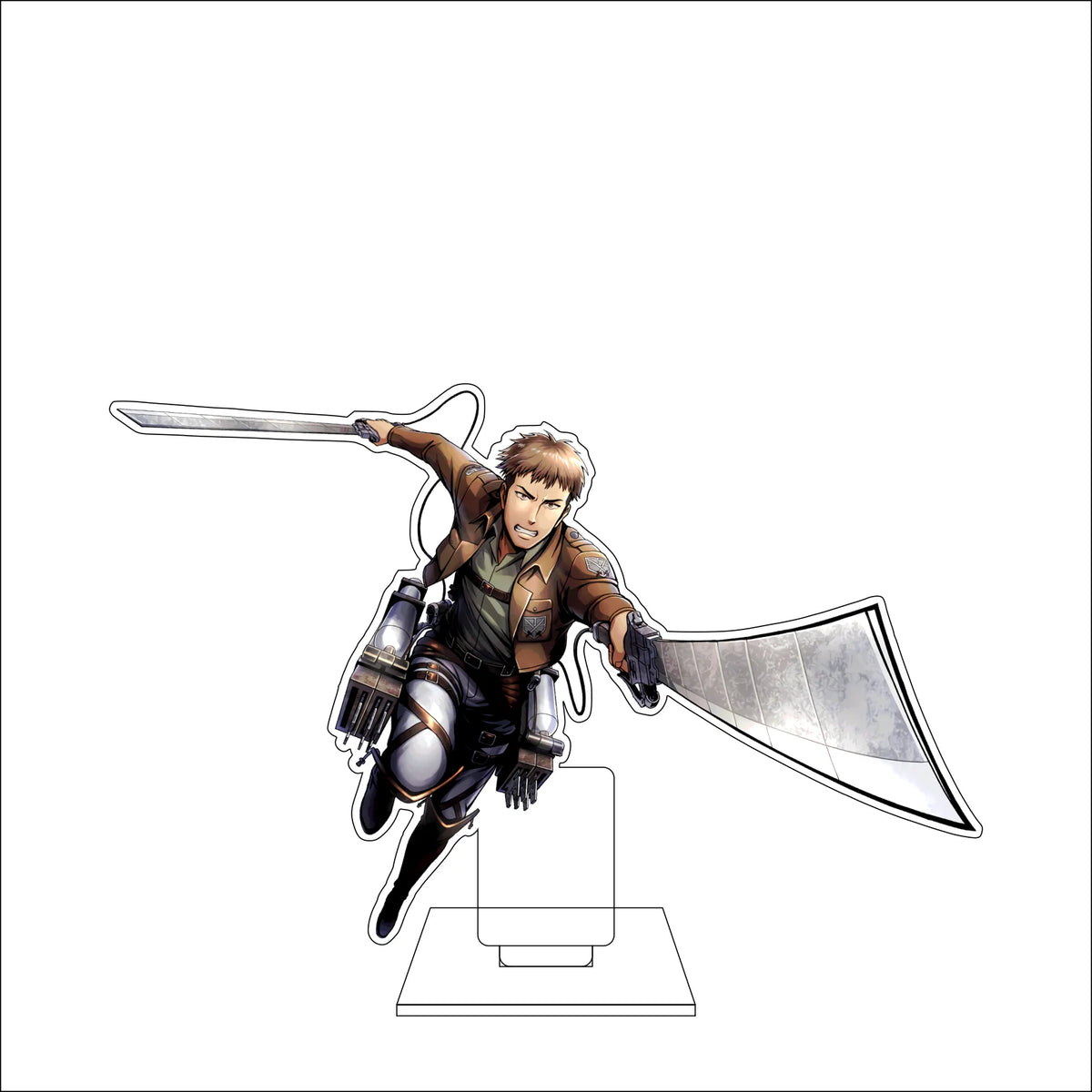 16CM Anime Attack on Titan Cosplay Acrylic Figure Stand Plate Eldo Gin Floch Forster Ornaments Gifts