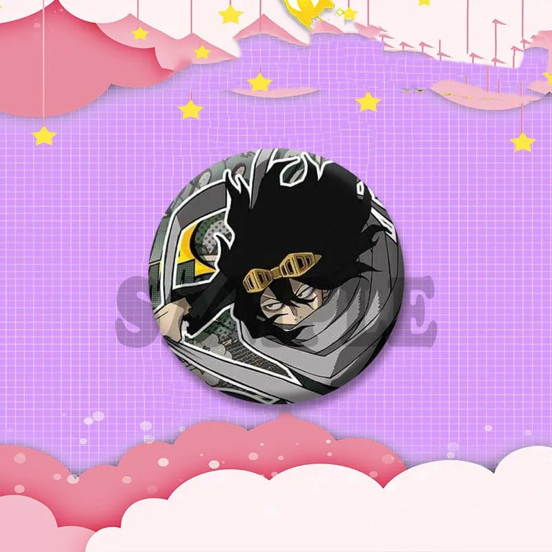 Game Anime Shota Aizawa Cosplay Badge Pin SPTE Plastic Snap-in Brooch