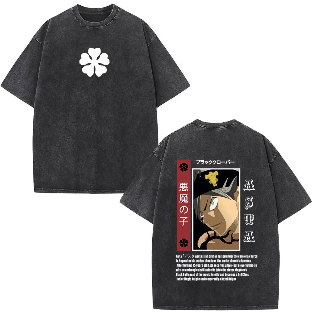 Black Clover Yami Sukehiro Washed T Shirt