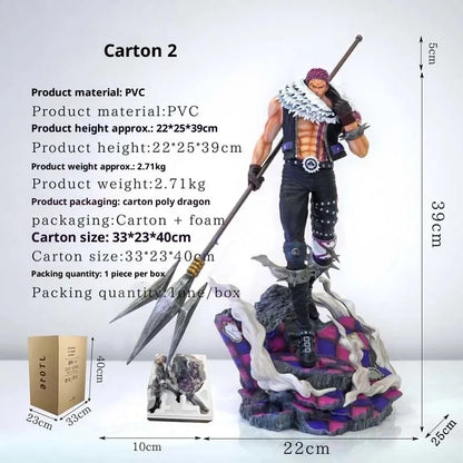 Hot Jt Statue 44cm Anime One Piece Figures Charlotte Katakuri Action Figures Gk Toy Model Ornaments Animation Gift