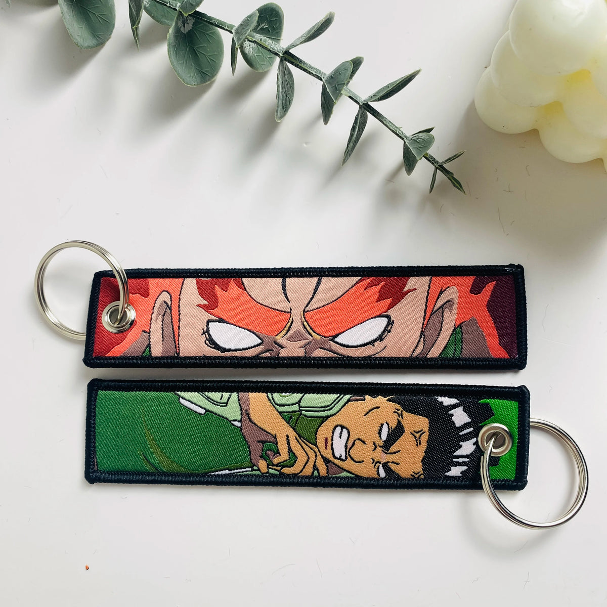 Anime Character Embroidered Keychain