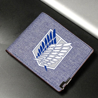 Anime Shingeki No Kyojin/Attack on Titan Cosplay Wallet Coin Purse Multi-card Bit High Appearance Level Exquisite Delicacy Gift