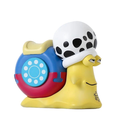 11cm Anime One Piece  Luffy & Ace Trafalgar Law + Doflamingo Den Den Mushi Telephone PVC Figures Toys Brinquedos