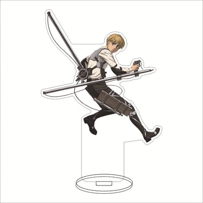 16CM Anime Acrylic Stand‌ Attack on Titan Connie Springer Mikasa Ackerman Eren Jaeger Armin Arlert Cos Figure Ornaments Gifts