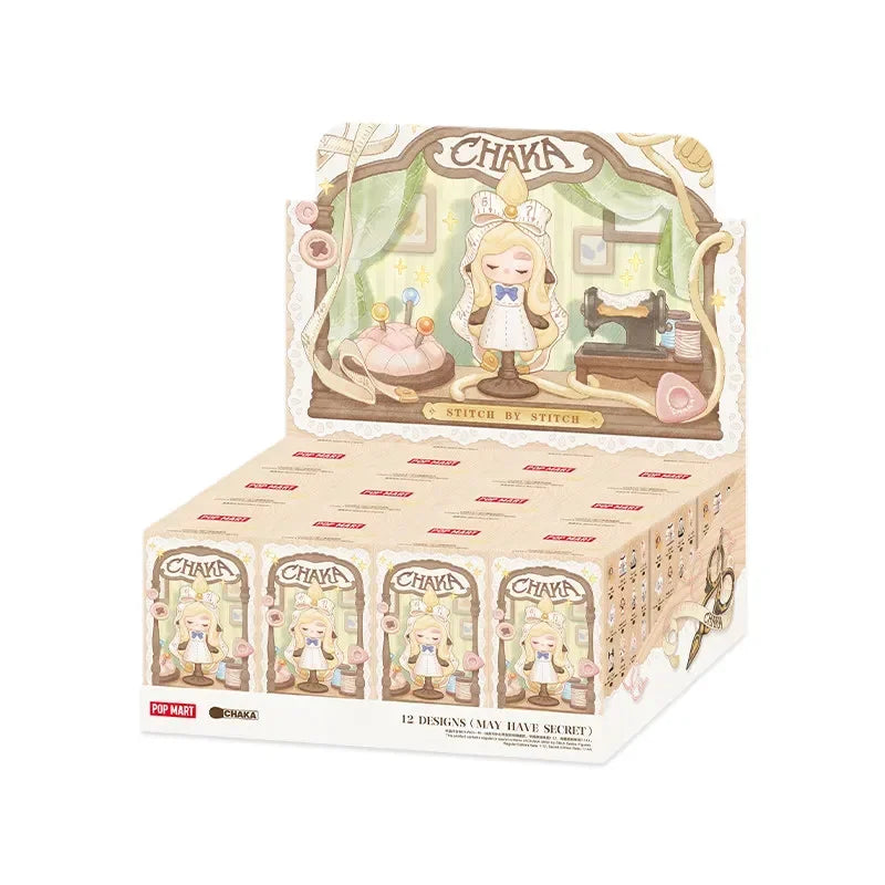 POP MART CHAKA Stitch By Stitch Series Mystery Box  Blind Box Guess Toys Bag Ornament Figurines Home Decor Doll Model Girls Gif