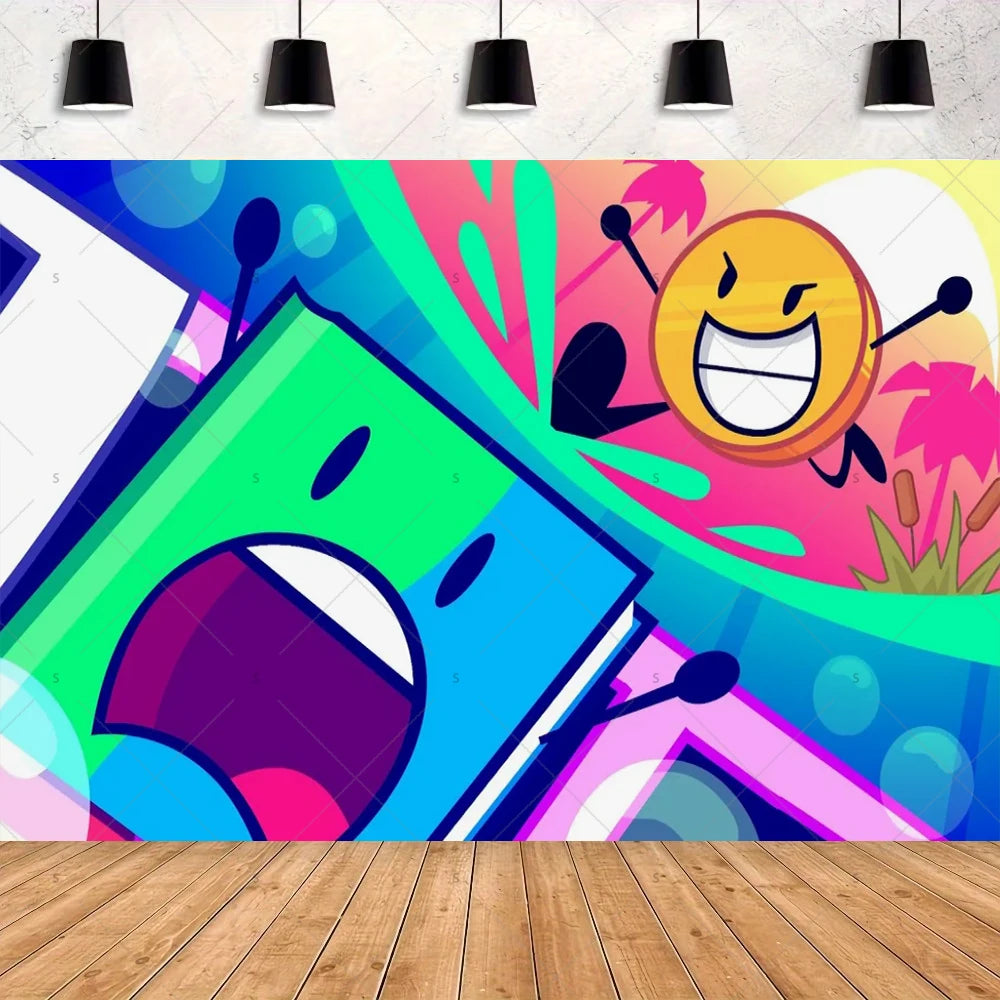 Battle For Dreaming Island Birthday Backdrop Set