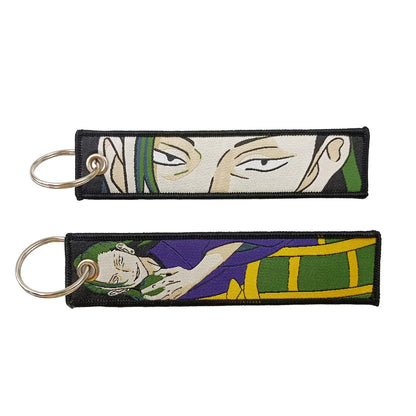 Anime Girls Embroidery Keychain