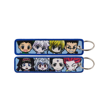 Anime Character Embroidery Keychain