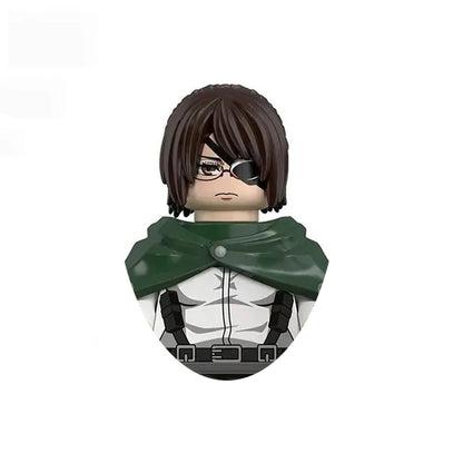 Attack on Titan Building Blocks Mini figures Eren Levi Mikasa Armin Erwin Hange Anime Action Figures Bricks Toys for Kids Gift