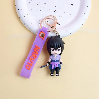 Naruto cartoon Keychain Hatake Kakashi Character Keychain cartoon Pendant Bag Car Key Decorations Gifts for Fans.