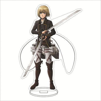 16CM Anime Acrylic Stand‌ Attack on Titan Connie Springer Mikasa Ackerman Eren Jaeger Armin Arlert Cos Figure Ornaments Gifts