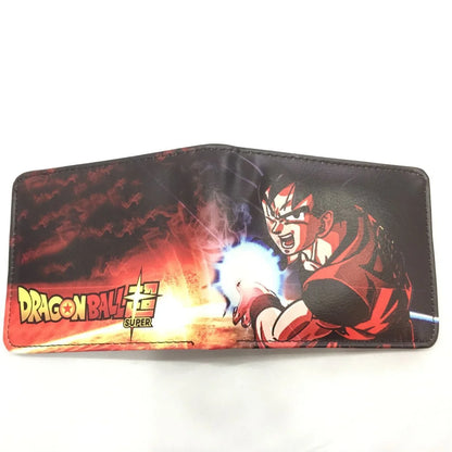 Dragon Ball Son Goku Multifunctional Card Purse Cartoon PU Wallet Personality Creativity Simple Foldable Coin Boy Birthday Gift