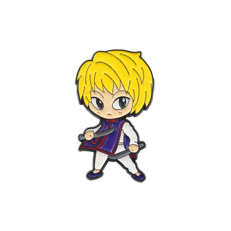 Chibi Enamel Pins Custom Eren Mikasa Armin Levi Brooches Lapel Badges Cartoon Jewelry Gift for Fans Friends Attack on Titan