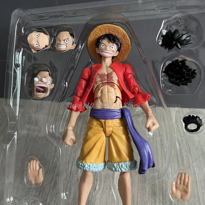 S.H.Figuarts Monkey D Luffy Figure White Nika Luffy GEAR5 SHF Figure Movable Joints Collection Model Toys Birthday Gifts