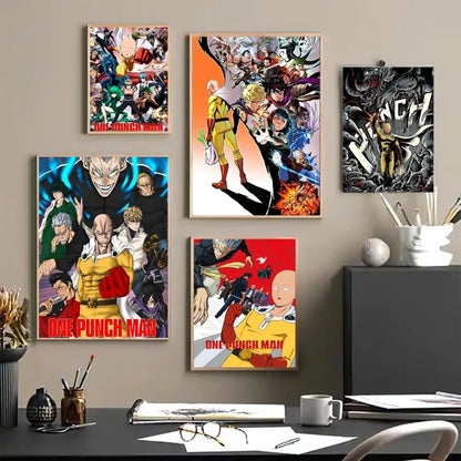 One Punch Man Saitama Wall Poster