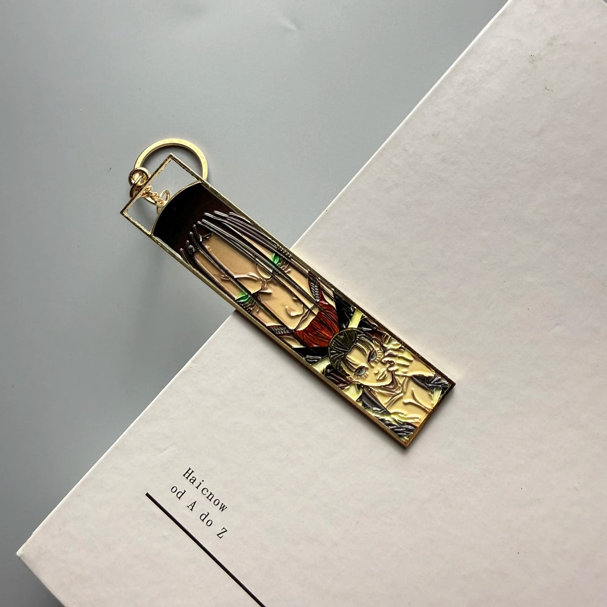 Anime Jet Metal Keychain