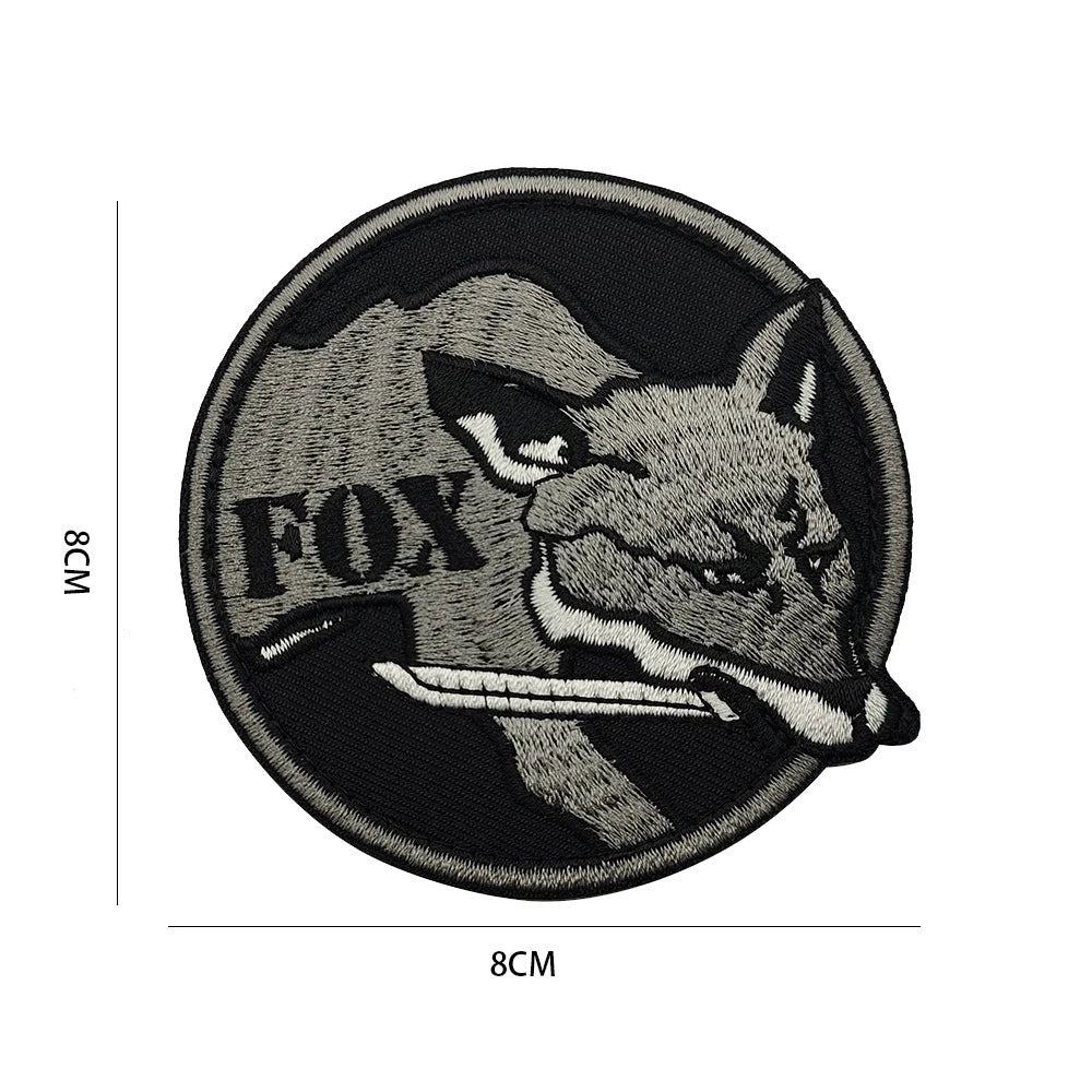 Metal Gear Solid MGS 5 Diamond Dogs Special Force Group Ghost Embroidered Patch Stripes sticker for clothing Patches