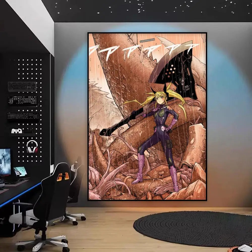 Kaiju No. 8 Kafka Canvas Poster