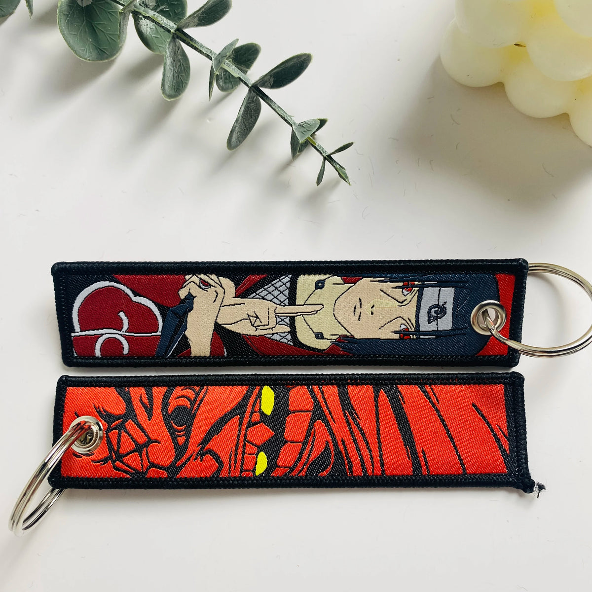 Anime Character Embroidered Keychain