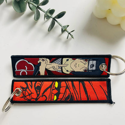 Anime Character Embroidered Keychain