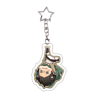 26pcs Attack on Titan Acrylic Keychain Mikasa Annie Levi Chibi Keyring Key Accessories Pendant Collect Reiner Birthday Gift