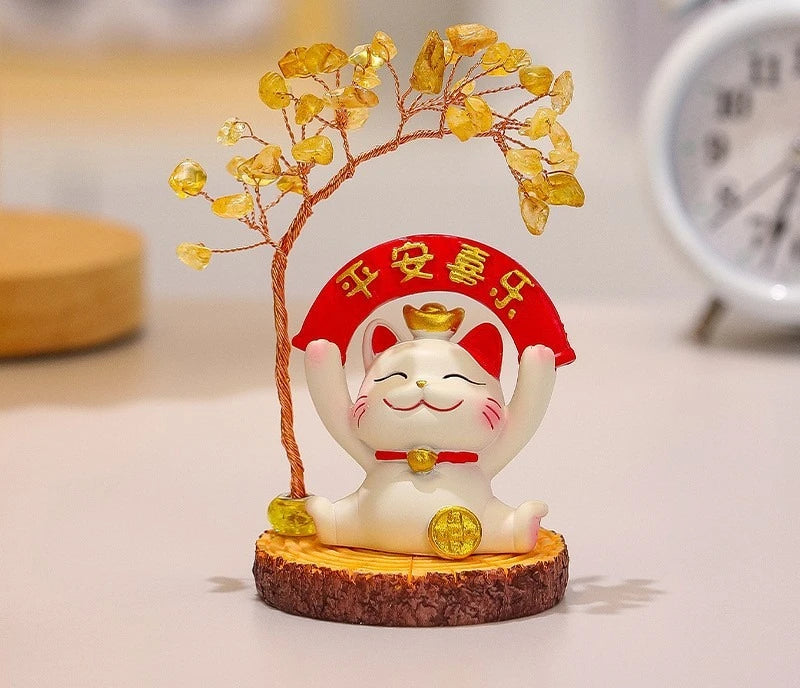 Lucky Cat Fortune Ornament