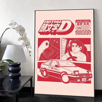 Initial D Poster Sticker