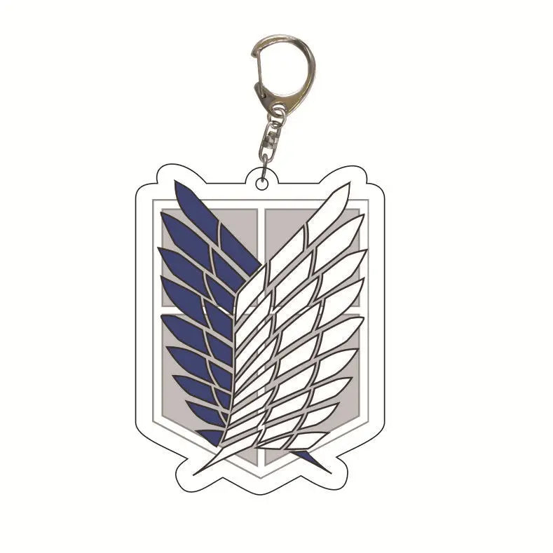 Attack on Titan Acrylic Keychain Custom Logo Print School Bag Creative Pendant Wholesale Stock