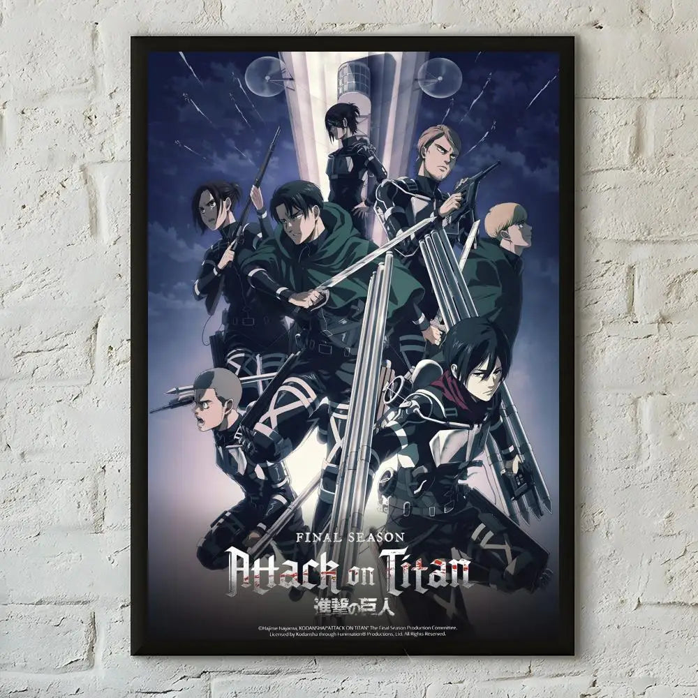 Anime Attack on Titan Poster  Poster Print Wall Art Pictures Canvas Painting Living Room Bedroom Home Decor