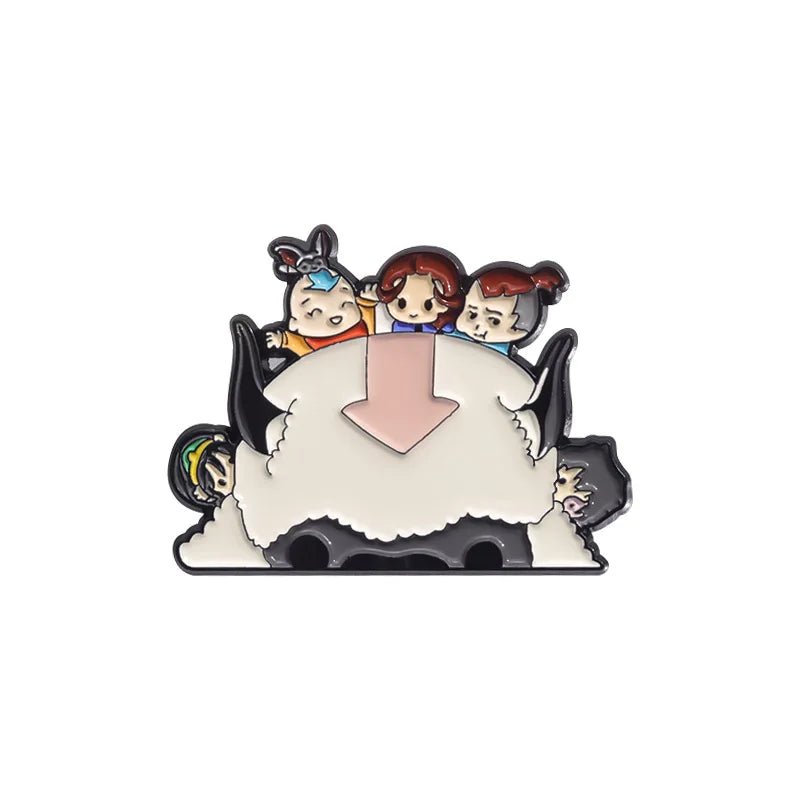 Cartoon Cattle Boy Enamel Pin