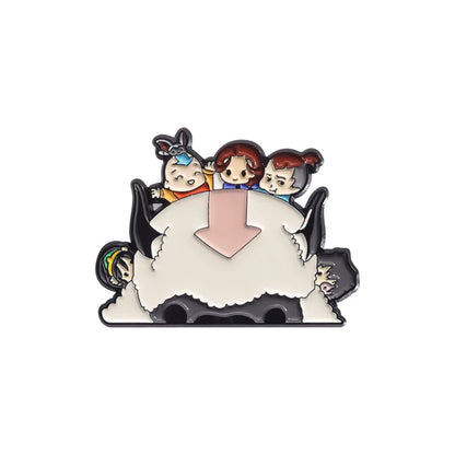 Cartoon Cattle Boy Enamel Pin