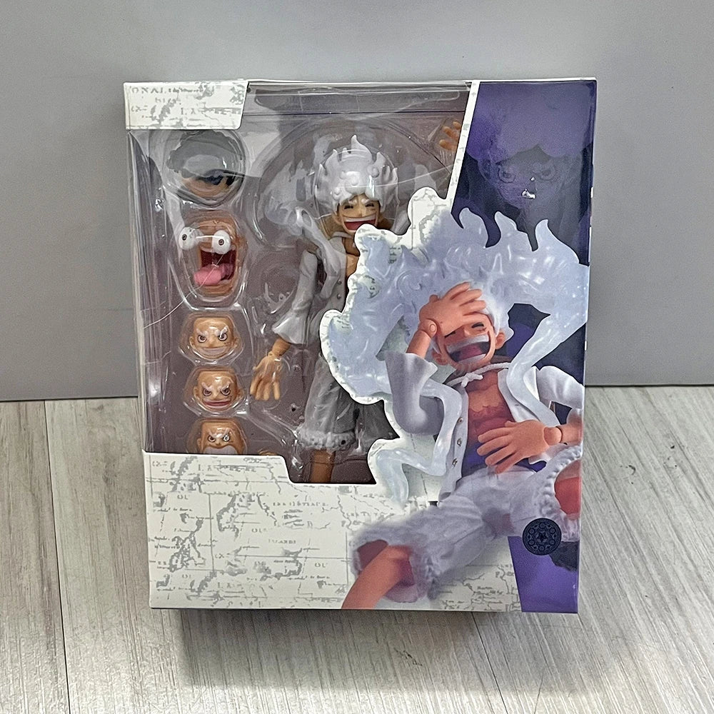 S.H.Figuarts Monkey D Luffy Figure White Nika Luffy GEAR5 SHF Figure Movable Joints Collection Model Toys Birthday Gifts