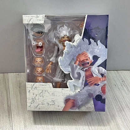 S.H.Figuarts Monkey D Luffy Figure White Nika Luffy GEAR5 SHF Figure Movable Joints Collection Model Toys Birthday Gifts
