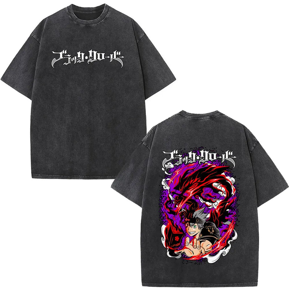 Black Clover Yami Sukehiro Washed T Shirt