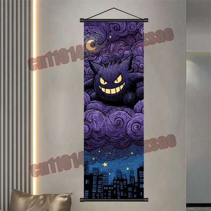 Pokemon Gengar Scroll Painting