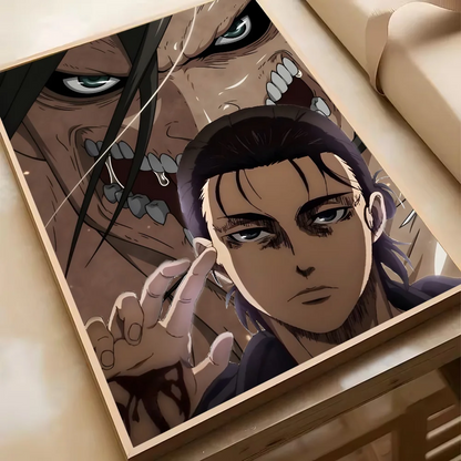 Attack On Titan Levil Ackerman Anime Poster HD Art Sticky Wall Waterproof Home Living Room Bedroom Bar Aesthetic Decoration