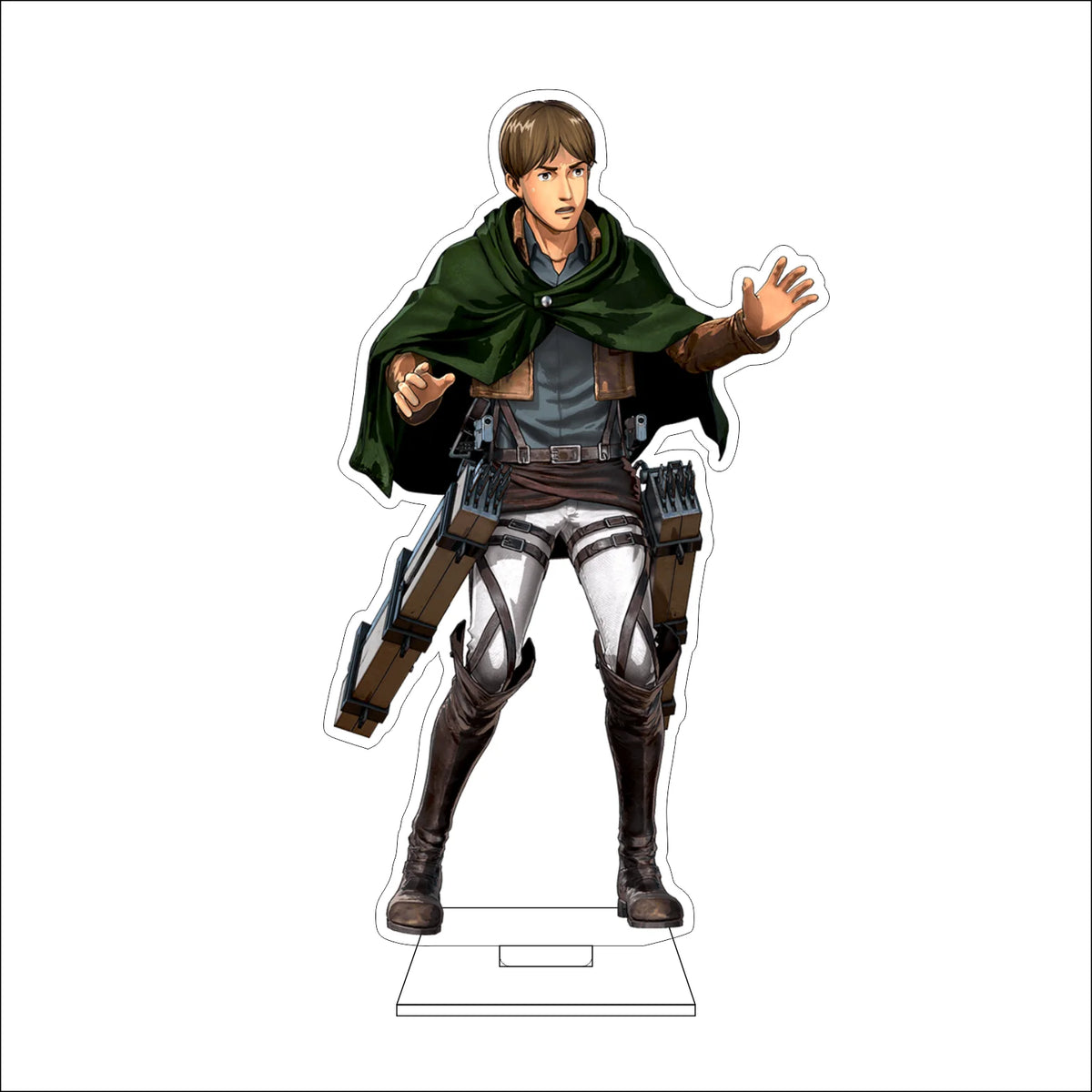 16CM Anime Attack on Titan Cosplay Acrylic Figure Stand Plate Eldo Gin Floch Forster Ornaments Gifts