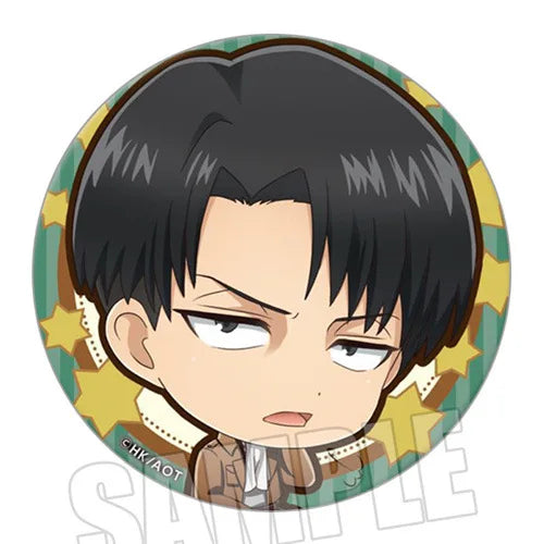 Attack on Titan Badge Levi Captain Hrista Erwin Q Version Anime Brooch Pin Stock Now