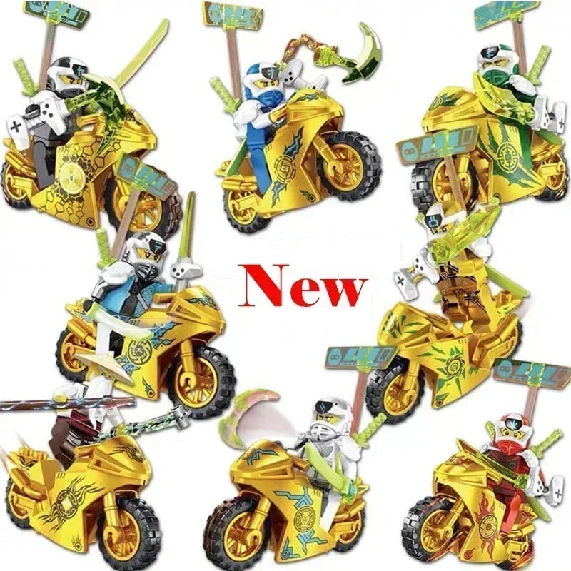 Hot Toys Anime Characters 24 Pieces Ninja Mini Figure Building Block Toys Mini Doll Doll Figure Blocks Kids Toys Birthday Gifts