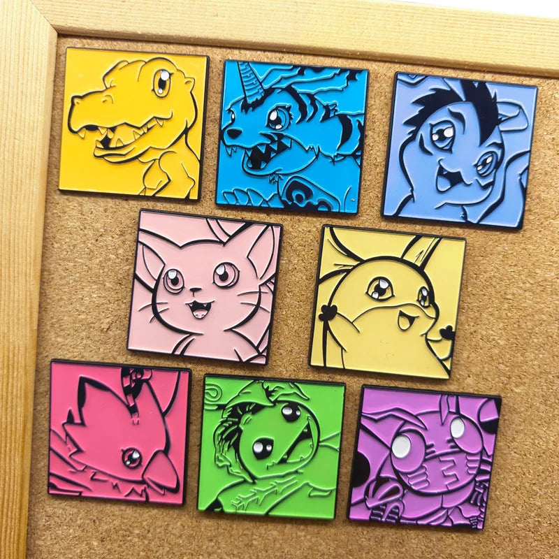Digimon Adventure Brooch Pins
