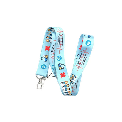 100 Styles Anatomy Credential Holder Keychains Neck Lanyard Pass Card Anime Credit Card Holder Keychain Straps Wholesale