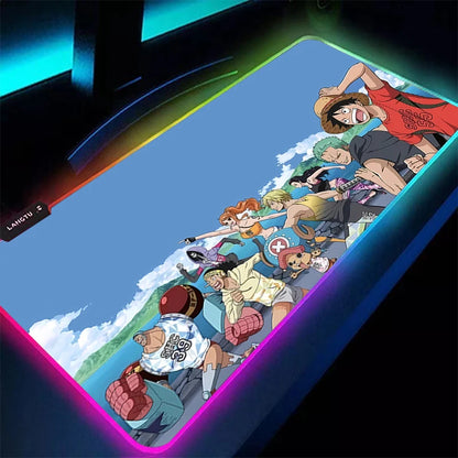 RGB Mouse Pad 90x40cm one piece Backlight Large Computer Gamer Gaming HD Print Accessories LED Mousepad Keyboard Desk Mat Carpet