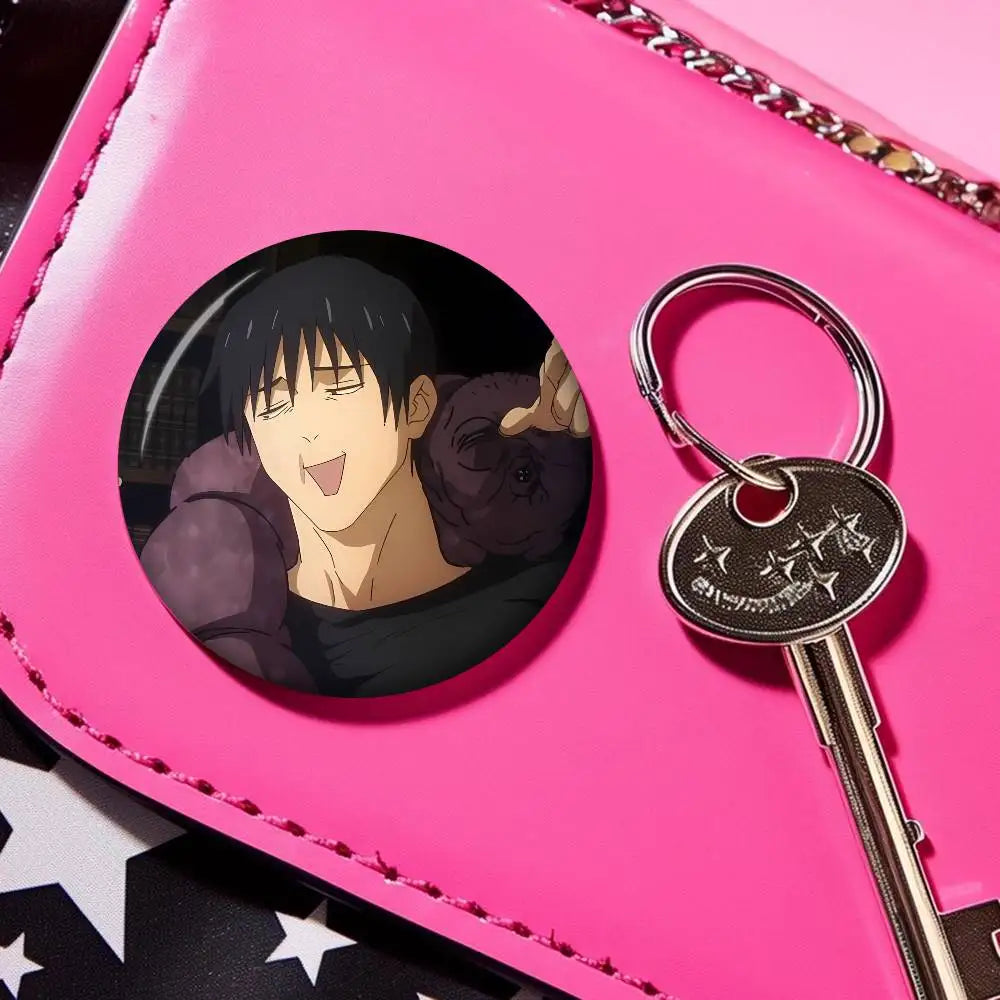 Anime Toji Fushiguro Photo Brooches Creative Round Badge Gifts Pins 32/44/58mm
